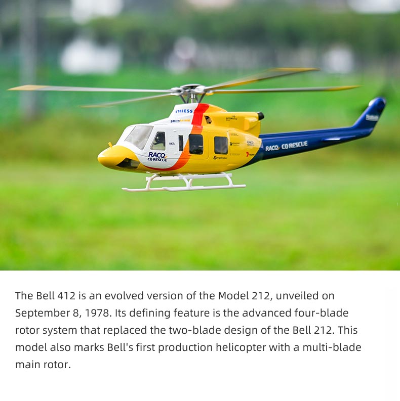 Bell-412 “ACE” Version 6CH GPS ATT Hovering Auto Return RC RTF Helicopter