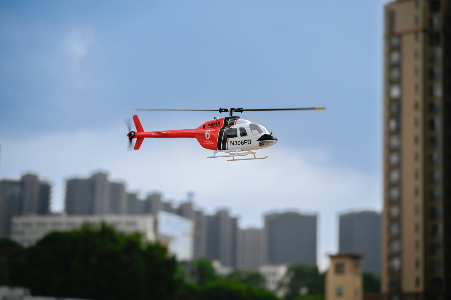 Bell-206  “ACE” Version 6CH GPS ATT Hovering Auto Return RC RTF Helicopter
