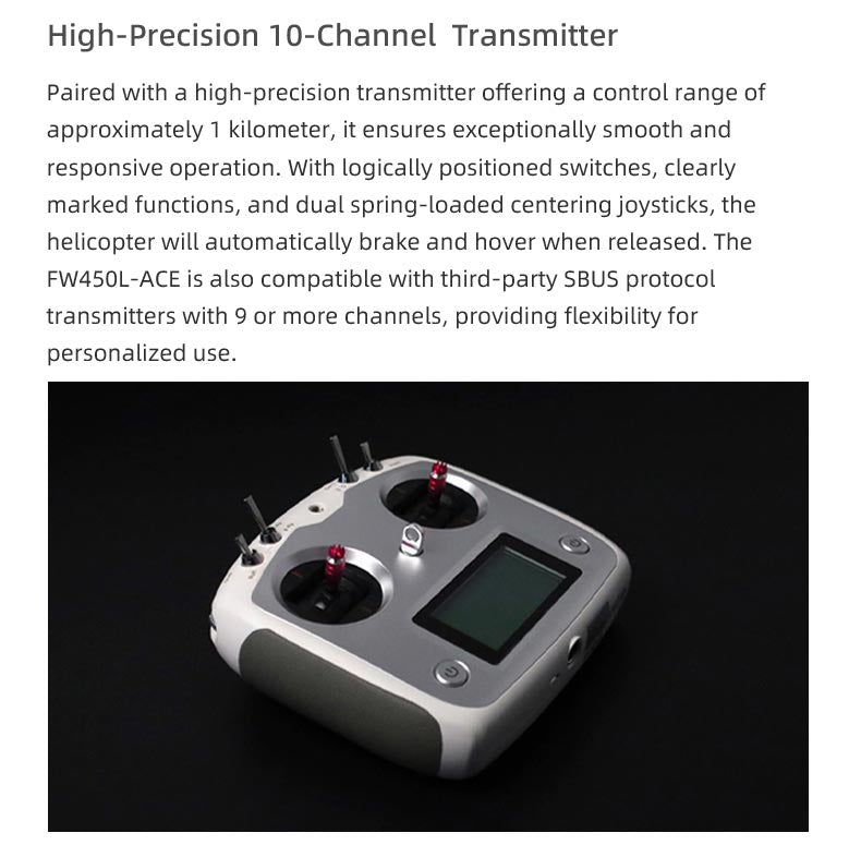FW450L ACE GPS/ATT/ACRO H1 GPS/3D 6CH Remote Control RC RTF Helicopter