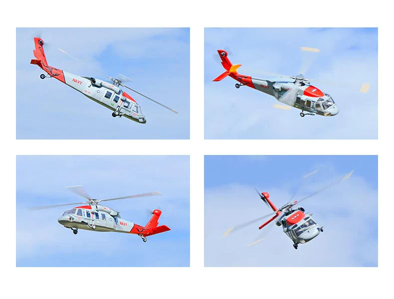 MH-60R Seahawk GPS Scale RC Helicopter 470L Size W/ ACE Flight Controller (RTF) - Navy Grey